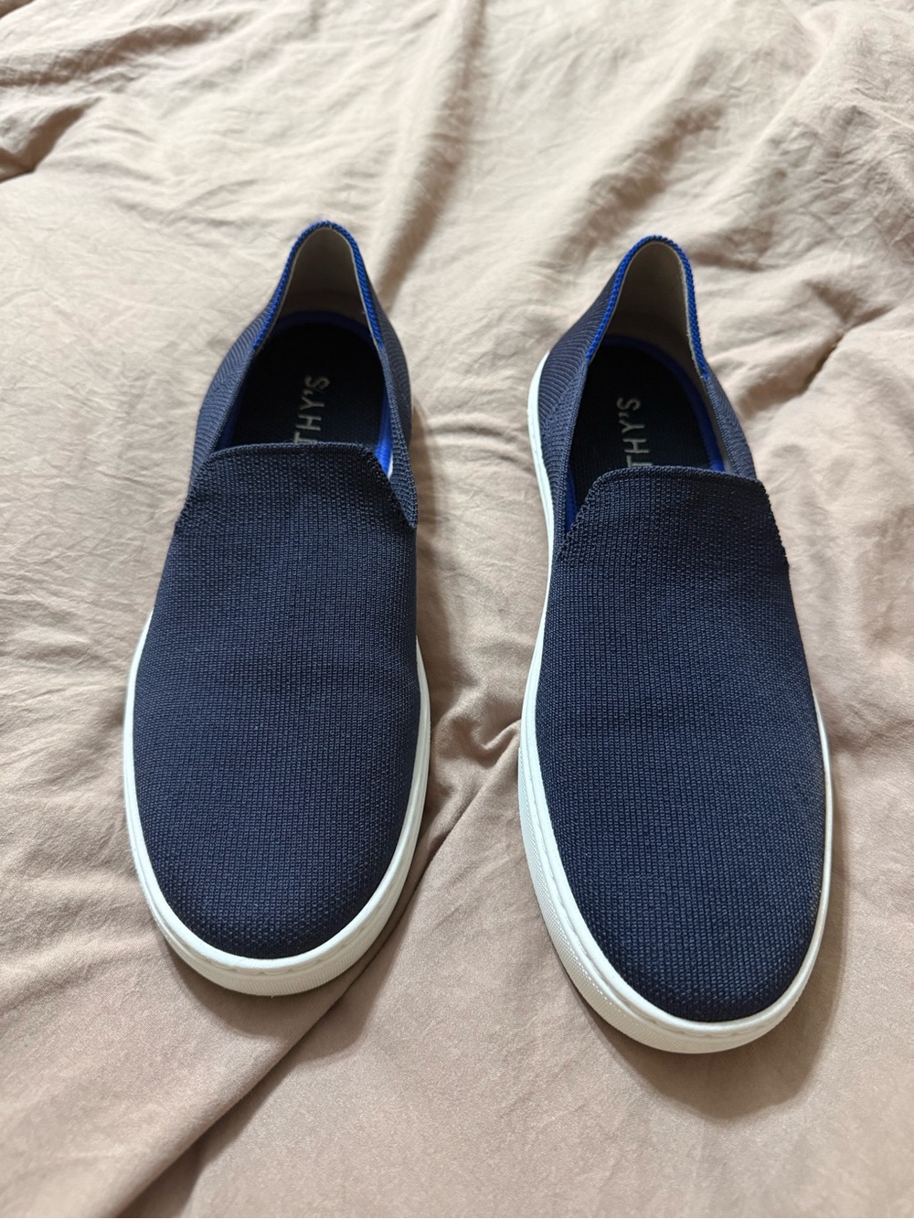 Rothy's Size 9 The Original Slip On Sneaker Navy- Like New!